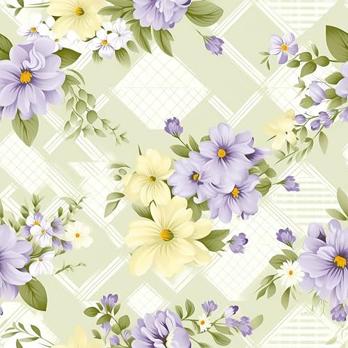 Tecido Tricoline - Kit Primavera 4 com 4 paninhos 50x75 cm