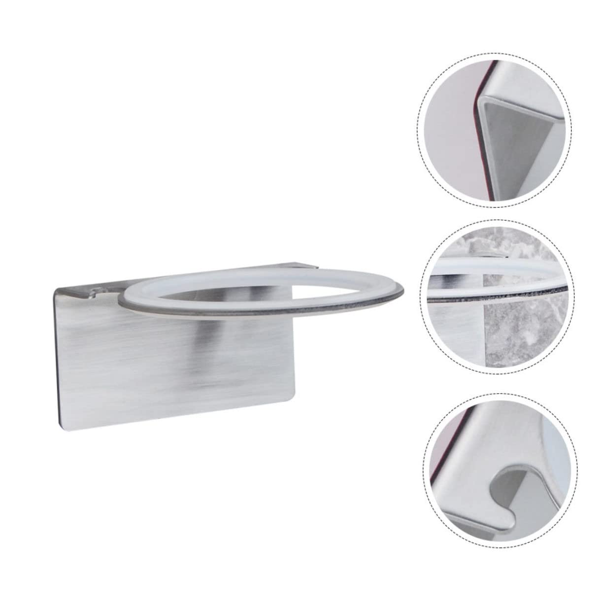 DOITOOL 3pezzi Supporto Per Asciugacapelli Da Muro Acciaio Inossidabile Organizer Per Phon Facile Installazione e Design Moderno Per Bagno e Camera Da Letto Pratico e Resistente