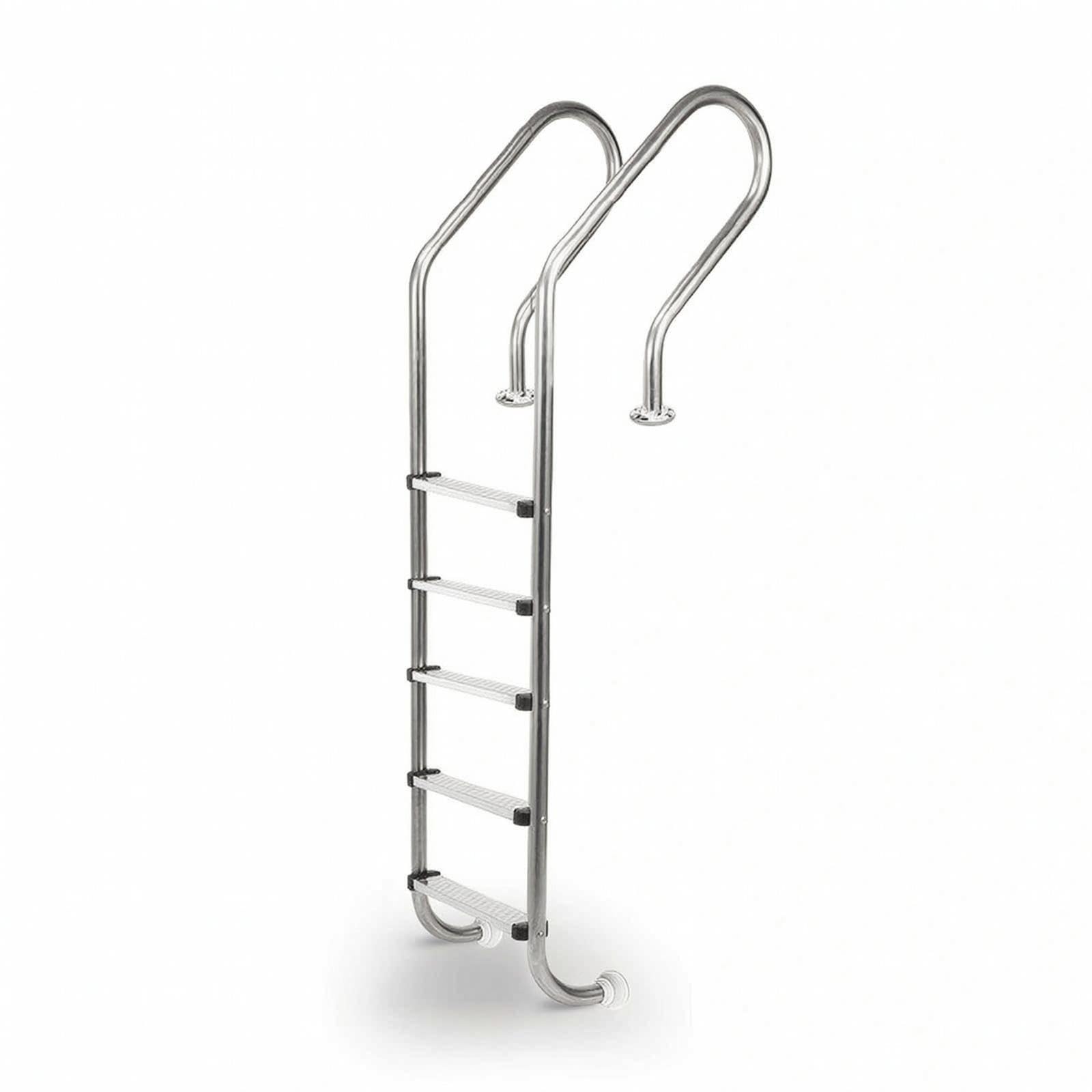 Pool Ladder with Anti-Slip Steps Stainless Steel Pool Ladder with Handrails No-Tool 5 Steps Sf-image-31