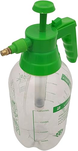 Miniatura 2 de Pulverizador de mano para jardín, rociador de agua a presión, 2 litros, medio galón para césped, jardín, garaje, cocina con boquilla ajustable (1)