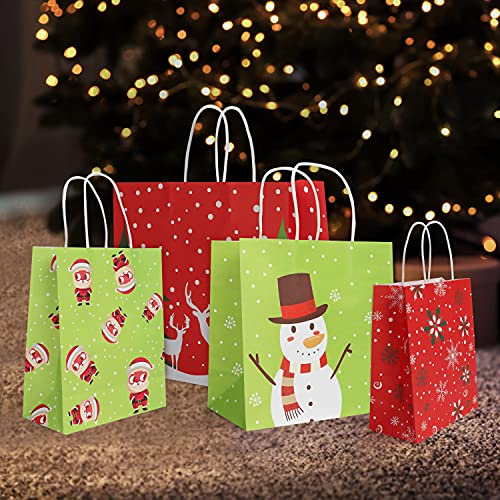 Belle-Vous-Christmas-Themed-Party-Paper-Gift-Bags-with-Handles-24-Pack-6-Large-6-Medium-and-12-Small-Size-Christmas-Theme-Printed-Goody-Bags-Festive-Xmas-Party-Bags-for-Treats-Presents-Gifts