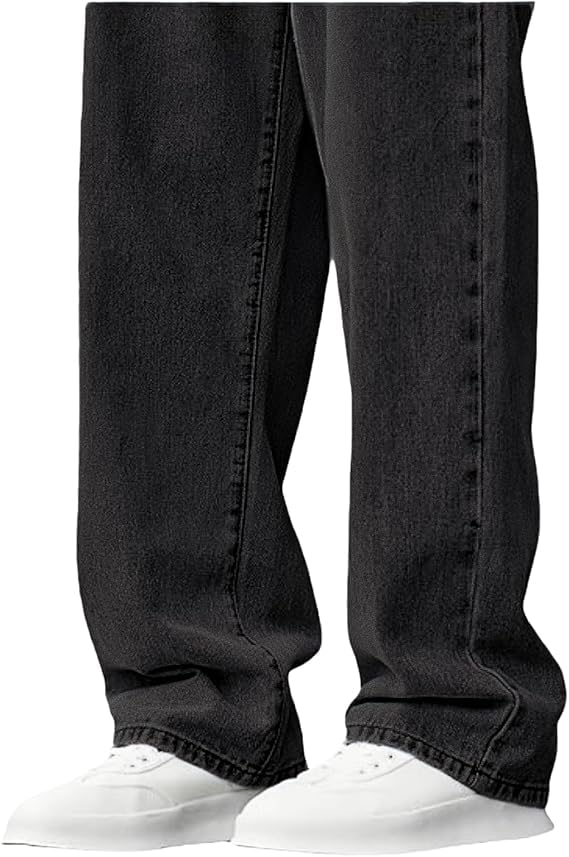 Image of Baggy Jeans for Men Y2K Streetwear Vintage Wide Leg Loose Fit Denim Pants Hip Hop Skater Carpenter Jeans