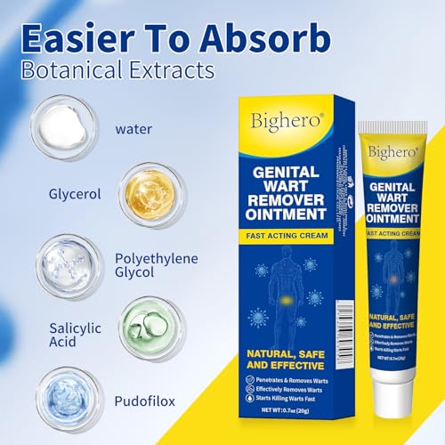 Image of Bighero 2 Pack Wart Fast Acting Gel Wart Remover Freeze Off Ointment,Wartes Cream for Genital Wartss, Warts, Plantar Warts, Common Wartes, Corn, Flat Wars NDC (84010-047-02)