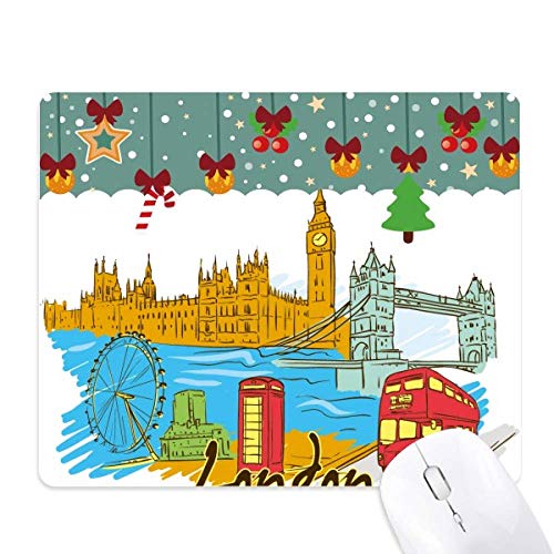 Tapis de souris Londres UK pour le jeu et bureau en caoutchouc