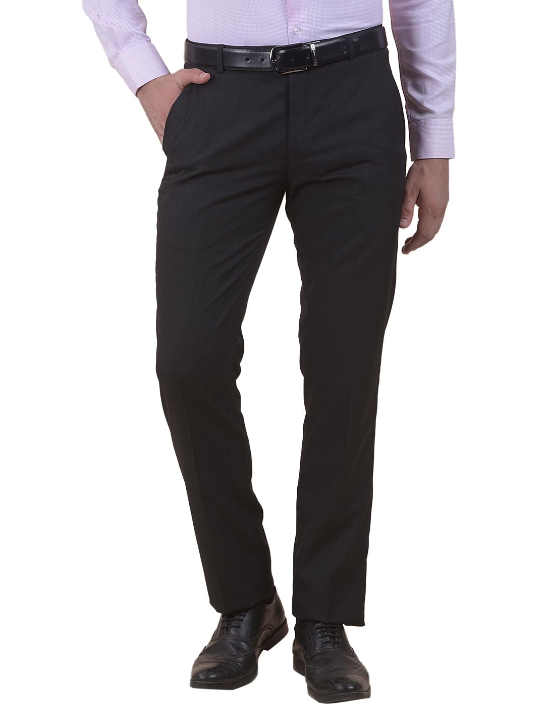 cantabil Men's Regular Fit Poly Viscose Casual Trouser | Hook & Bar Closure | Solid Business Pants | Breathable Comfortable Wear-picture-34
