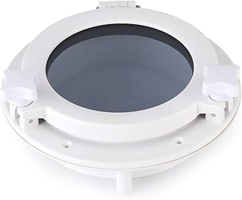 Amazon | 丸い船の舷窓窓、ABS215mm丸い舷窓照明換気ヨットRVハッチ窓