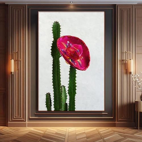 Peinture décorative de cactus pour créer un cocon doux et cosy