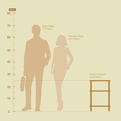 Miniatura 29 de X-cosrack Mesa auxiliar, mesa auxiliar pequeña con almacenamiento, almacenamiento de discos de vinilo, mesita de noche para sala de estar,