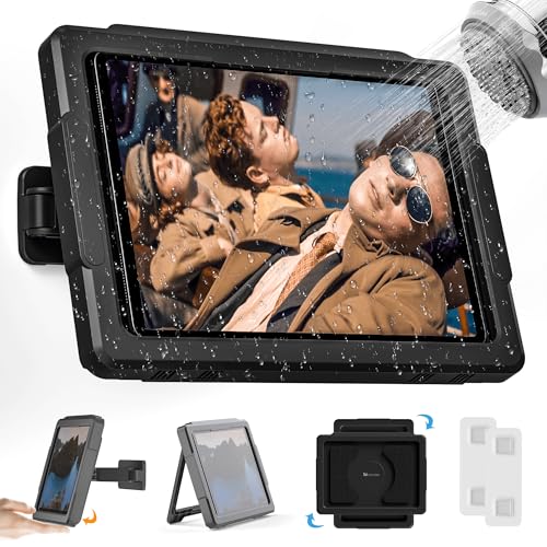 Shower iPad Holder Waterproof 480° Rotation 11\" Wall Mount