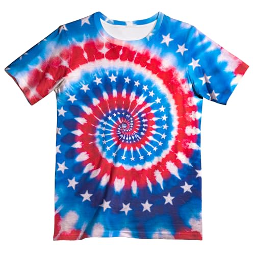 Image of Kids Neon Tie Dye Shirt for Boys Girls Tie-Dye T-Shirt Hippes Tshirt Senior Children Tee Size 6-16 Years Age