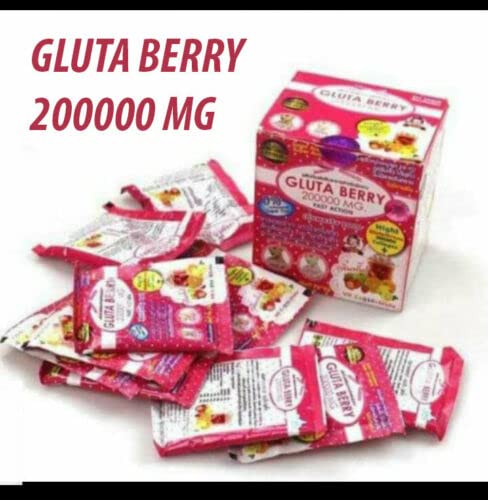 GLUTA BERRY - Poudre De Glutathion & Collagène X3 - Éclat & Blanchiment De La Peau - Thaïlande