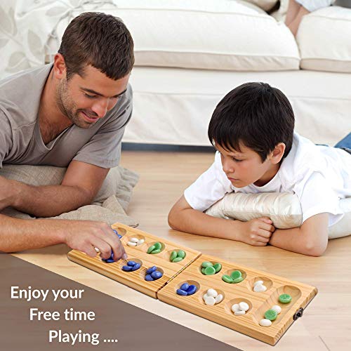 Juego de Mesa Mancala Clásico Deluxe para 2 Jugadores miniatura 3