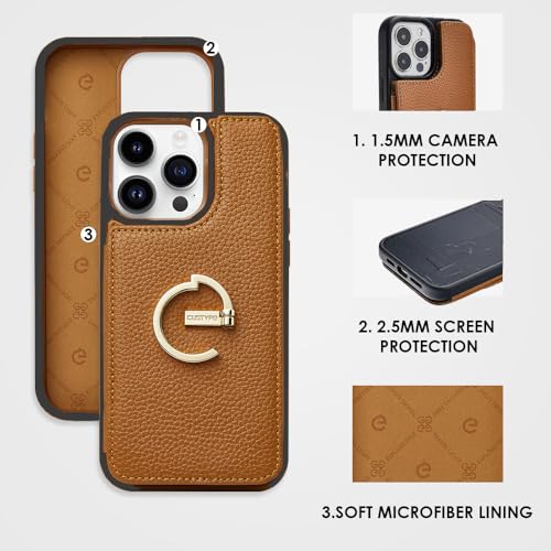 CUSTYPE Wallet Case for iPhone 13 Pro Max (6.7") Card Holder and Ring Stand by CUSTYPE - Used condition - Image 5