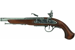Denix English Flintlock Pistol for Left-Handed Shooters: Unmatched Historical Replica