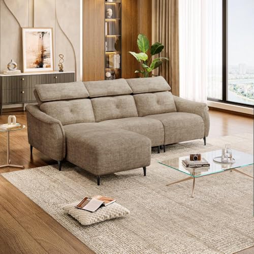 Image of Wakefit Curacao L Shape Sofa Set with Motion (2 Seater + Left Aligned Chaise)