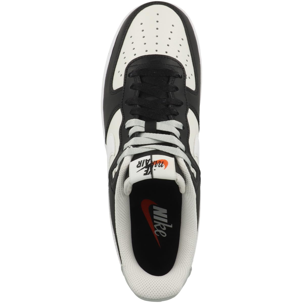 Nike Air Force 1 '07 LV8 Men's Shoes (FD2592-002, Black/Phantom/White/Light Silver) Size 7.5