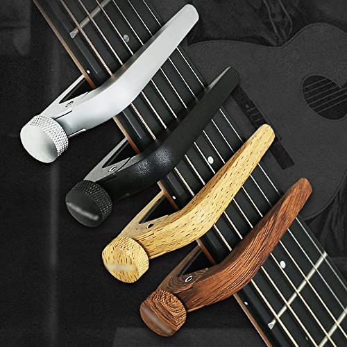 EXENXA Accueil Instrument de Musique Guitare Capo Flanger Universal Premium Alliage Capo Tune Clamp Trigger for Acoustic… - Les Beatles, Paul McCartney, John Lennon, RIngo Starr, George Harrison EXENXA Accueil Instrument de Musique Guitare Capo Flanger Universal Premium Alliage Capo Tune Clamp Trigger for Acoustic… – Image 3