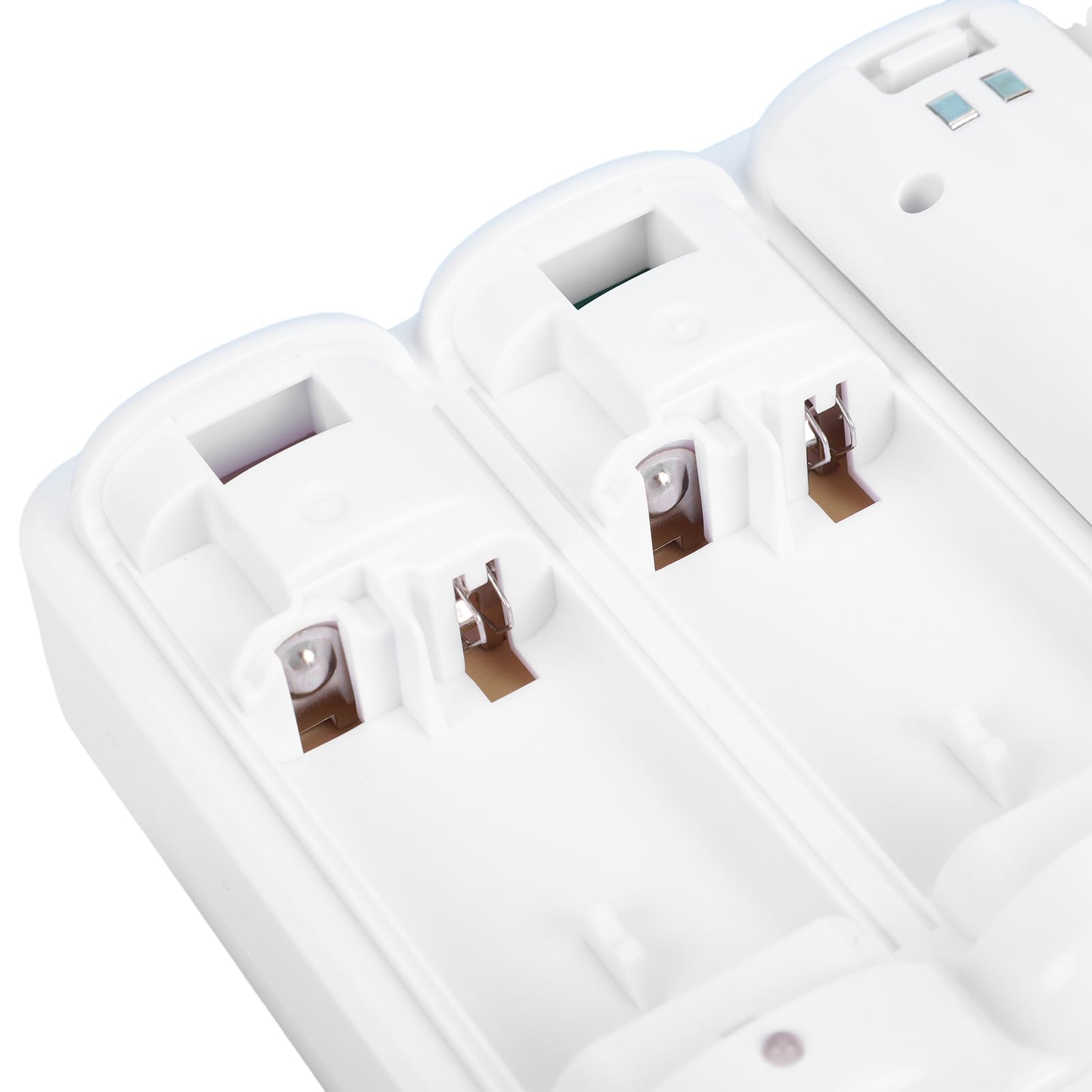 Focket Caricabatterie per Telecomando, Stazione di Ricarica per Batterie Ricaricabili NiMH 4 in 1 da 2800 MAh, Batteria Ricaricabile con Cavo USB Indicatori LED per Telecomando da Gioco (WHITE)