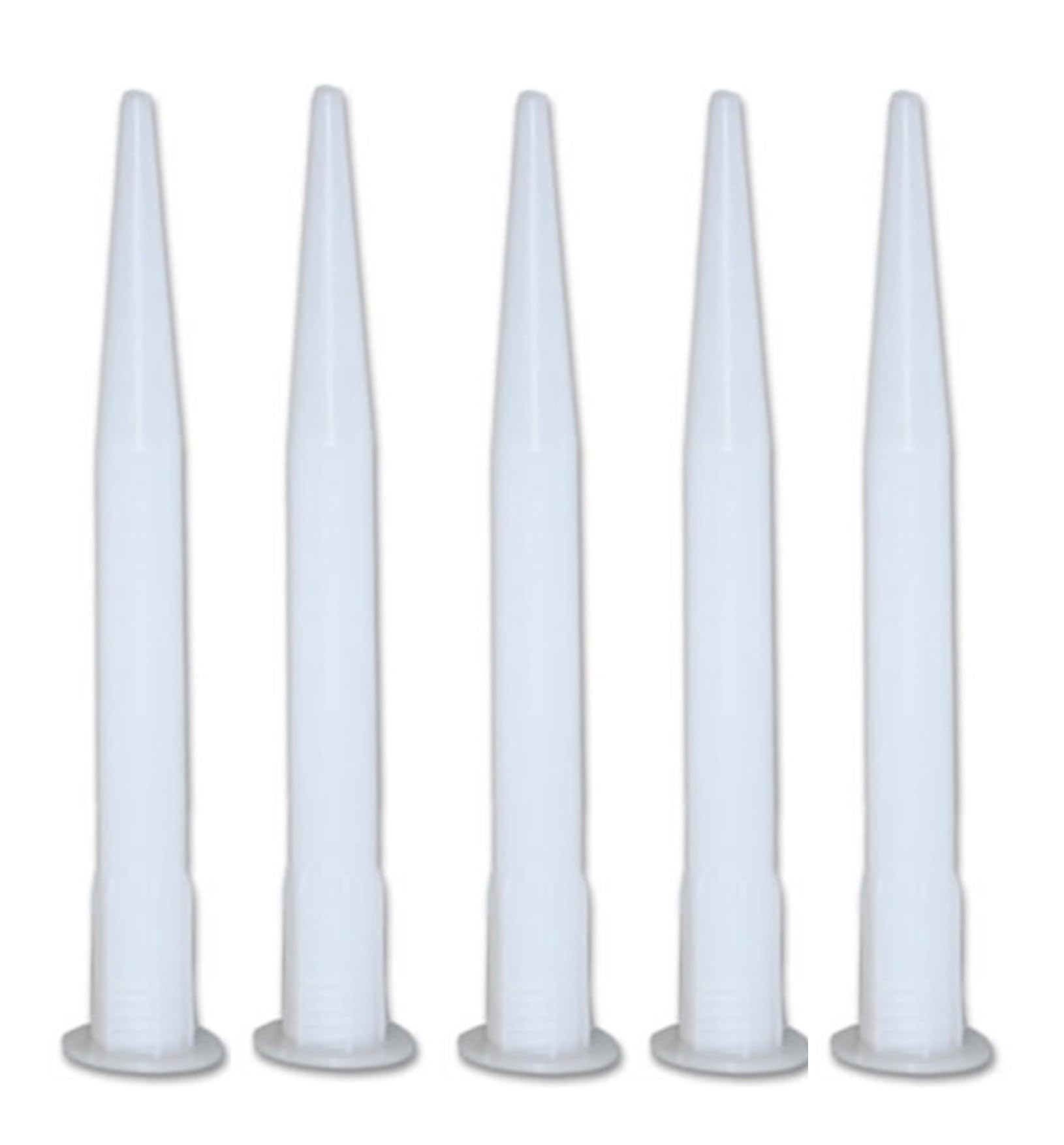 5 x Extended Extra Long 177mm Silicone Sealant Nozzles C3 Cartridge 290 310 ml