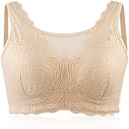 Polreta Mastectomy Bra with Pockets for Breast Prosthesis Women Everyday Bra Skin