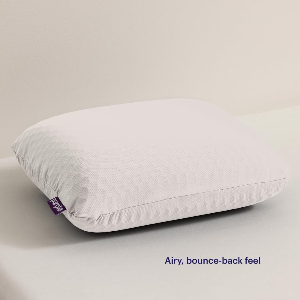 Purple Harmony Anywhere Pillow - Travel/On-The-Go, Hex Grid & Talalay Latex Core - No Pressure Support, Stays Cool, Compact & Lightweight for Easy Travel - Image 7