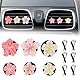 LIQWEI 6 Stück Gänseblümchen Blume Auto Lufterfrischer Clip, Blume Auto Diffuser Autodeko für Lüftung Autozubehör Innenraum Frauen Aromatherapie Blumen