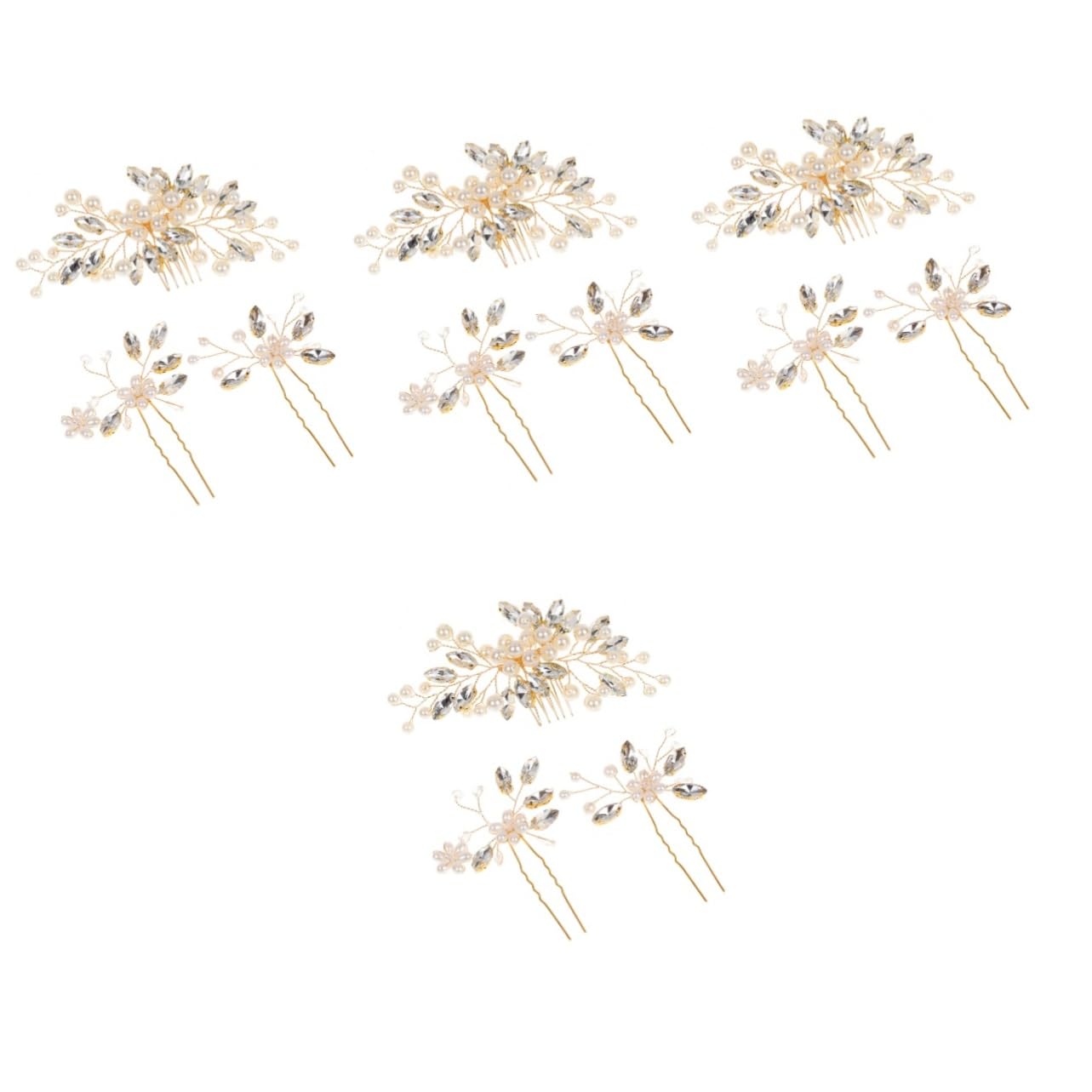 MAGICLULU Lot De 4 Charmantes Épingles À Cheveux Pour Mariage Accessoires De Coiffure Et Décoration Pour Fêtes Et Cosplay