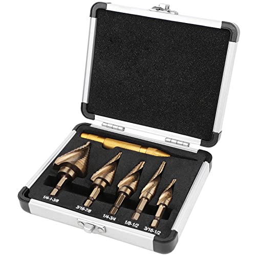 COMOWARE Cobalt Step Drill Bit Set