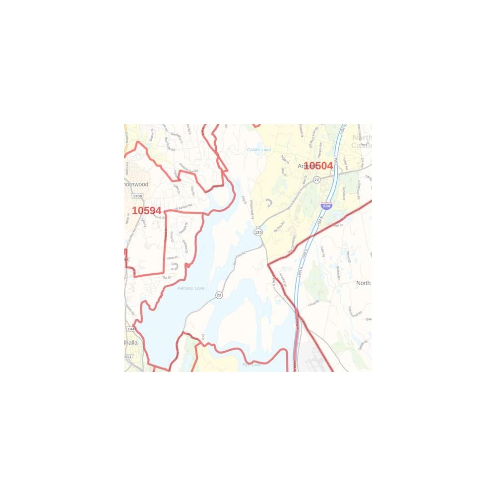 Buy Westchester County, New York Zip Codes 36 x 48 Paper Wall Map Online at Lowest Price in
