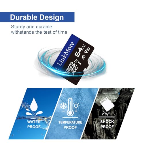 LinkMoreMicro SDXC Card, A1, UHS-I, U3, V30, Class 10 Compatible, Read Speed Up to 95MB/s,Write Speed Up to 35 MB/s - Image 4