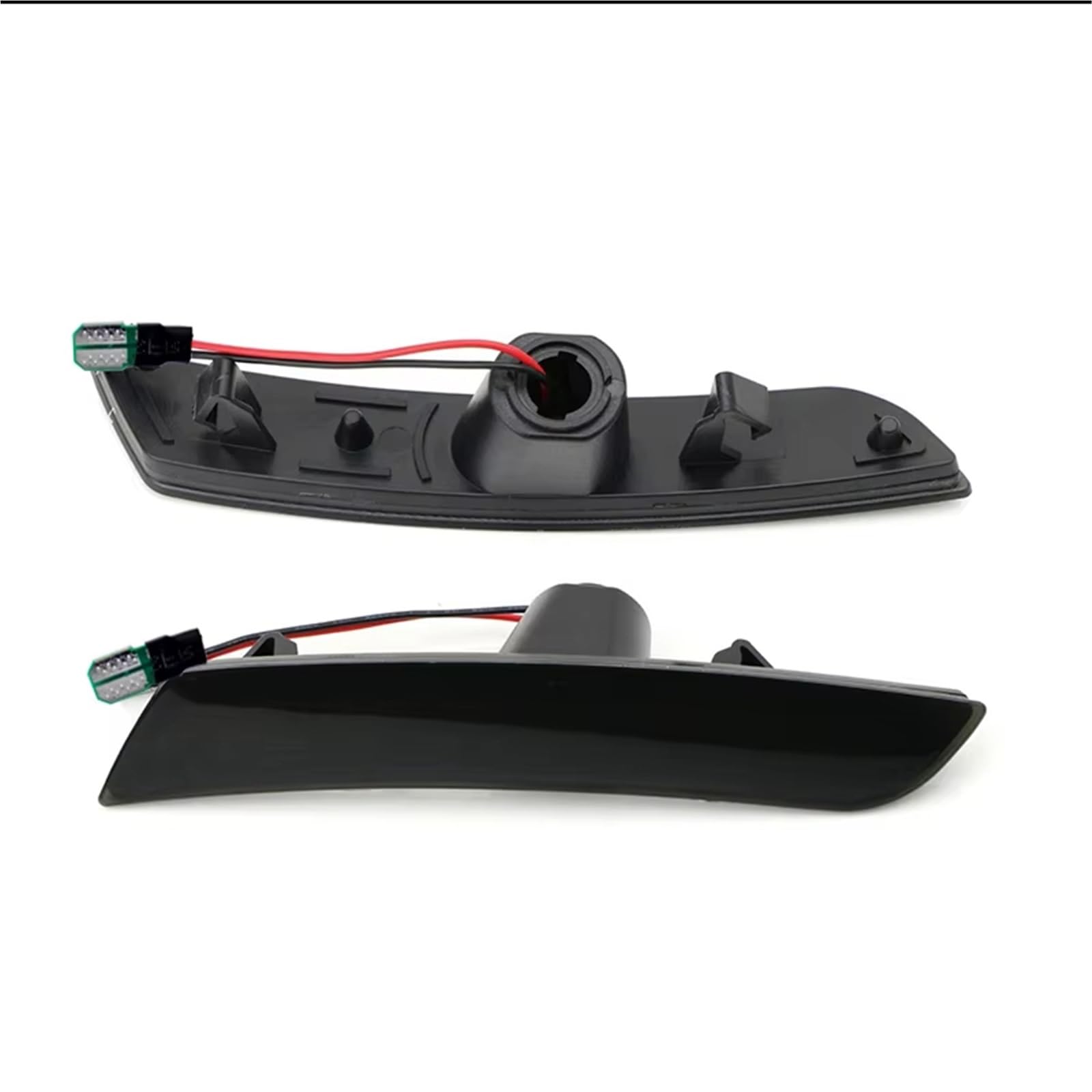 intermitente automóvil Para 6.a Generación Para Chevy Para Camaro 2016-up Lente Ahumada Delantera Ámbar Trasera LED Roja Indicador Lateral Coche Kit(Amber Red)