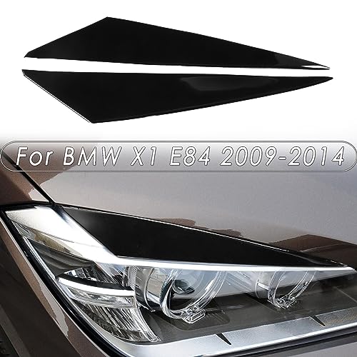 Paupières de phares auto BMW X1 E84 sourcils et yeux noir