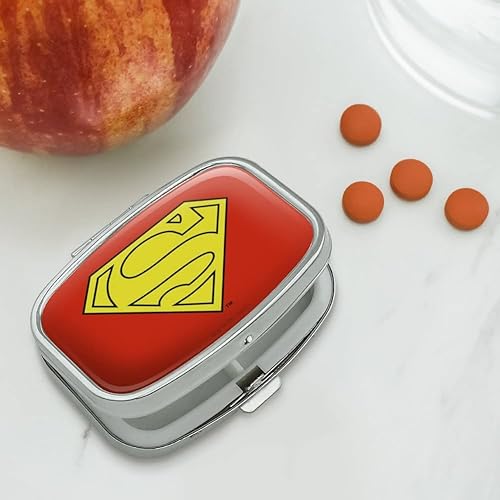 Miniatura 2 de GRAPHICS & MORE Superman Cape Logo Rectángulo Pastillero Caja de Regalo