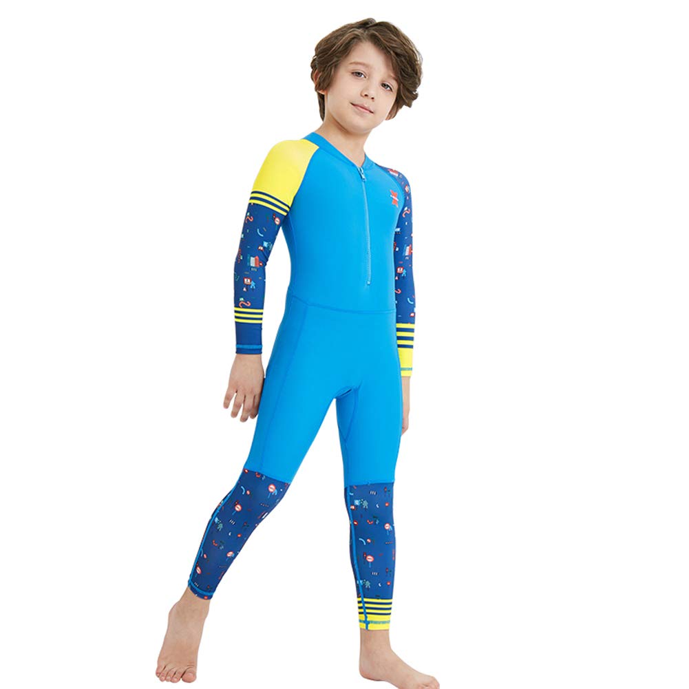 Buy FYMNSI Kids Guard One Piece Long Sleeve Swimsuit, Girls Boys Full