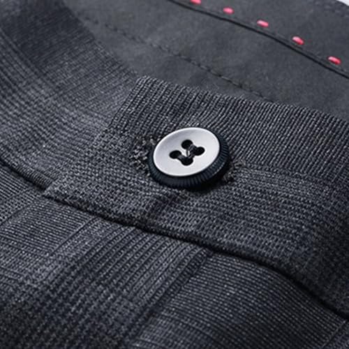 Mens Dress Plaid Slim Fit Suit Pants Slim Fit Slacks Stretch Tapered Trousers Skinny Fit Stretch Business Dress Pant2