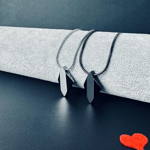 MOO&LEE Men's Tungsten Carbide Pendant Necklace Geometric Pendant with 22 Inches Stainless Steel Snake Chain by MOO&LEE - Used condition - Image 5