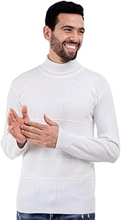 بلوفر من وايت ايجل برقبة عالية للرجال، طويل الأكمام
