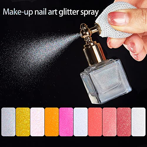 Flymind Body Glitter Spray, Glitter Spray For Hair And Body, Shimmer Powder Makeup Spray For Body Face Hair Clothes Nail Art Craft Design #TOP2