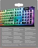 SteelSeries PrismCaps – zestaw klawiszy Double-Shot o wyglądzie "Pudding" – kompatybilność ze wszystkimi popularnymi klawiaturami mechanicznymi – popychacz MX – czarny (niemiecki układ klawiatury)