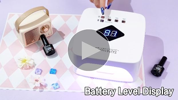 Amazon.com : Cordless Rechargeable UV LED Nail Lamp, LKE 86W