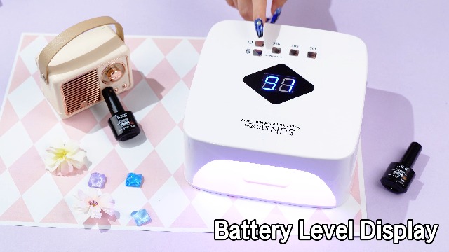 Amazon.com : LKE Cordless Rechargeable UV Nail Lamp, 86W UV Light
