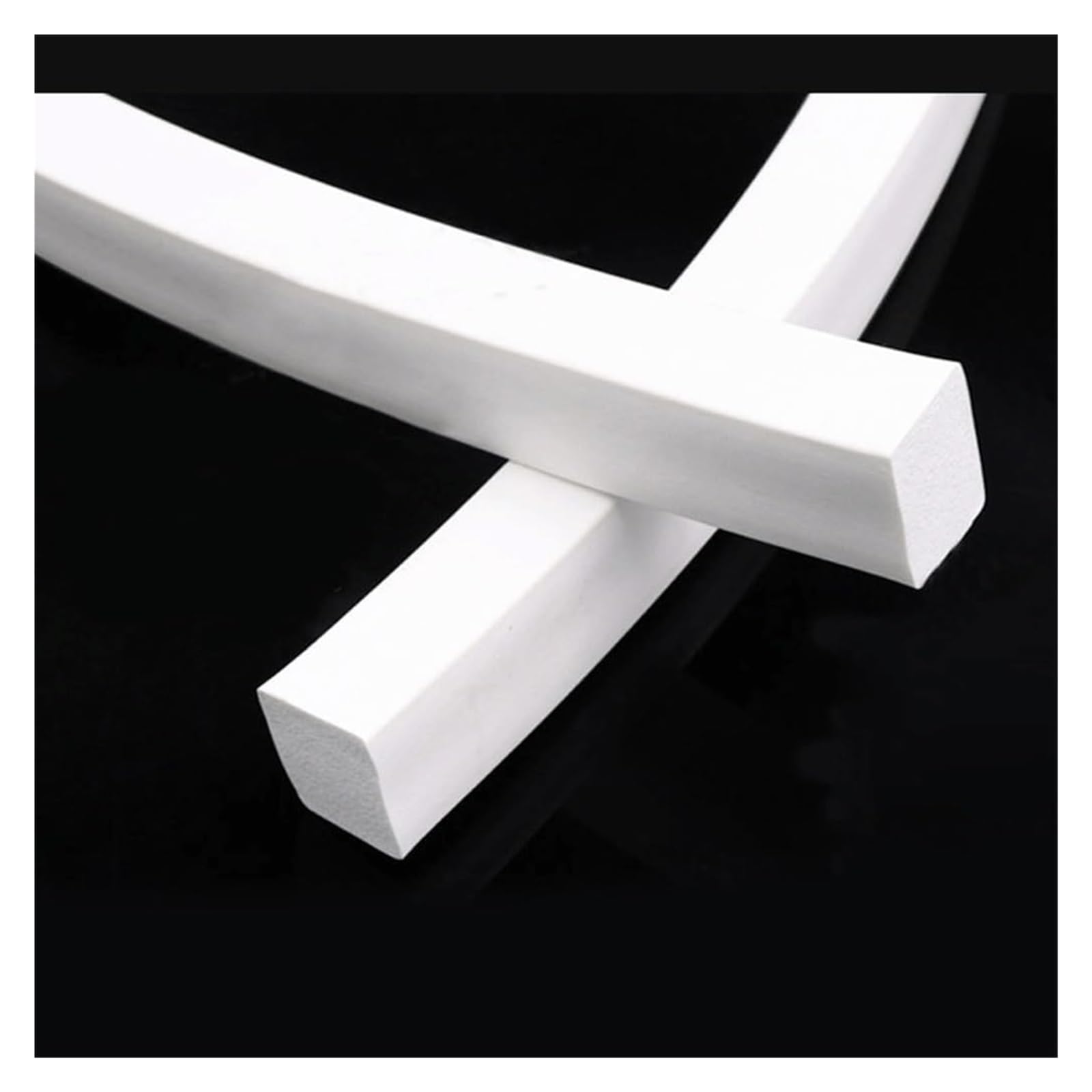 Cinta adhesiva de espuma, Tira de sellado de espuma de silicona autoadhesiva de 5 metros, color blanco, varios tamaños for puertas, ventanas, refrigeradores y gabinetes.(15X25mm(5M))
