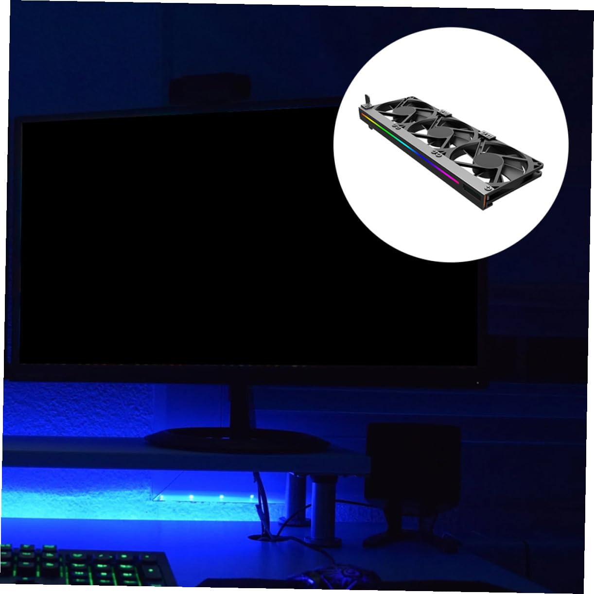 Argb Quiet Graphics Card Cooler 5v 3-pin Gpu Cooling Fan for Desktop Computer Video Card Heat Dissipation