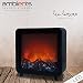 Aktive 35977 - Chimenea LED decorativa, efecto llamas, interior de troncos, 23x14,5x24,3...