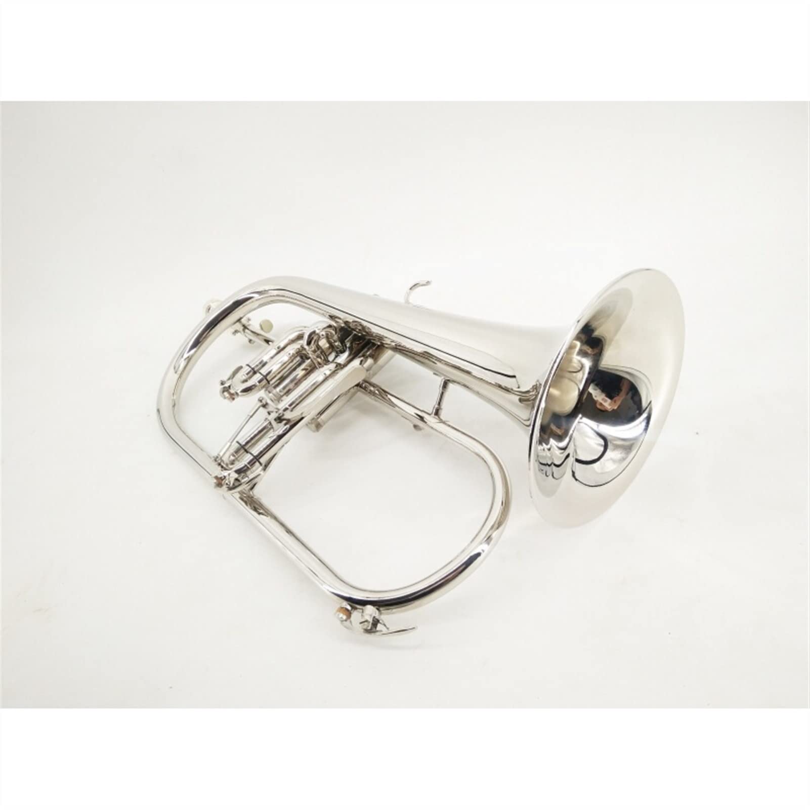 ZENGXUE B Flat Monel Piston Nickel-Plated Silver Trumpet Musical Instrument Brass Student Trumpet