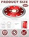 Therwen 25 Pcs Diamond Saw Blade Bulk 4.5 Inch Thin Tile Blade for Angle Grinder Tile Tools for Cutting Porcelain Ceramic Granite Marbles(Red)