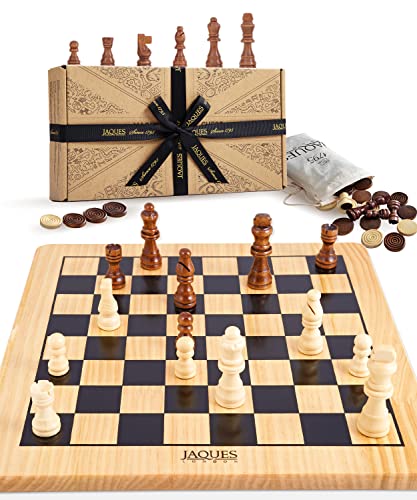 Jaques of London Schachspiel mit Board Inc. Entwürfe - EIN Schachspiel mit Schachbrett - Perfektes Holzschachspiel für Kinder Aller Altersgruppen - Ihre Kinder Werden Dieses schöne Set lieben… Cover