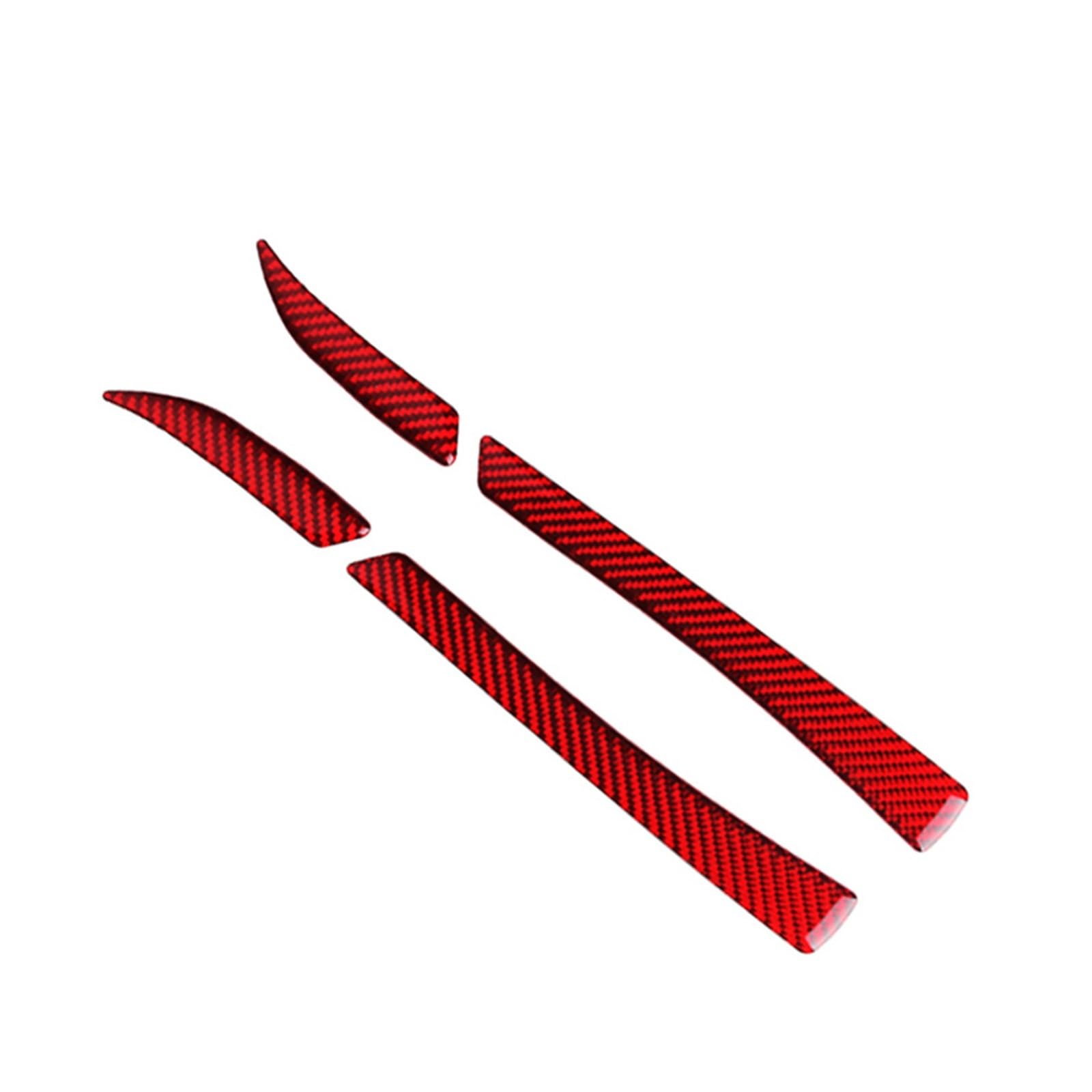 Rearview Mirror Shell for M&usta&ng 2015-2019 Rearview Mirror Strip Cover Trim Sticker Accessories (Color : Red, Size : 1)