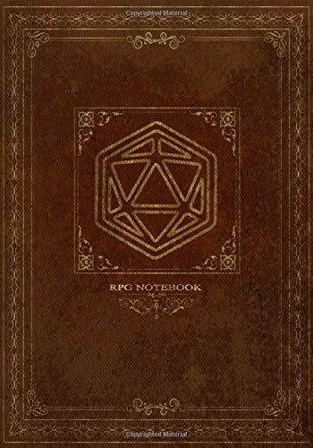 RPG Notebook: Lined and grid pages for Role Playing Games | BROWN COVER | Notes, tracking, mapping, terrain plans for DM Dungeon Master or a GM Game Master