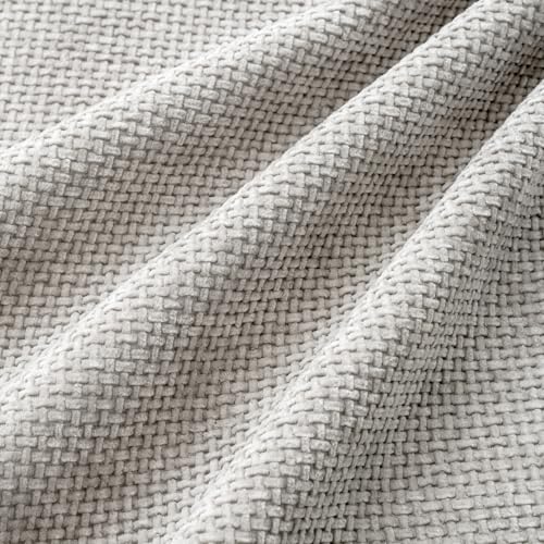 Image of MIULEE Pack of 4 Couch Throw Pillow Covers 20x20 Inch Light Gray Soft Decorative Chenille Pillow Covers Farmhouse Accent Cushion Covers for Boho Spring Home Decor Sofa Bedroom Living Room